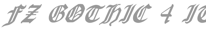 FZ GOTHIC 4 ITALIC