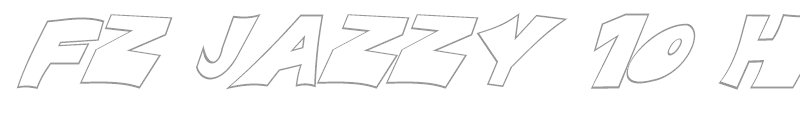 FZ JAZZY 10 HOLLOW ITALIC