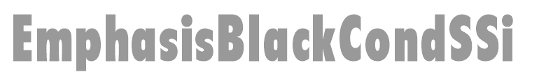 EmphasisBlackCondSSi