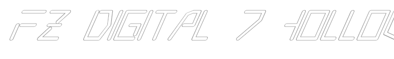 FZ DIGITAL 7 HOLLOW ITALIC