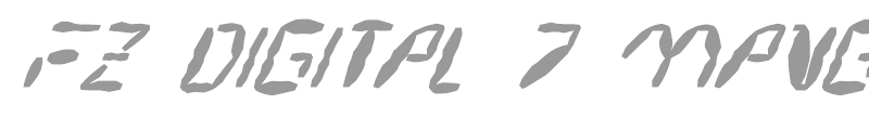 FZ DIGITAL 7 MANGLED ITALIC