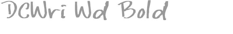 DCWri Wd Bold