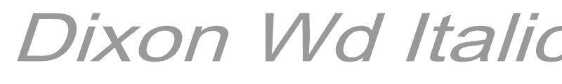 Dixon Wd Italic