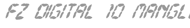 FZ DIGITAL 10 MANGLED ITALIC
