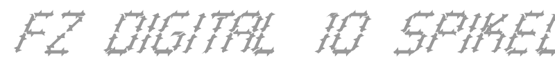 FZ DIGITAL 10 SPIKED ITALIC