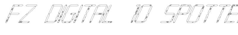 FZ DIGITAL 10 SPOTTED ITALIC