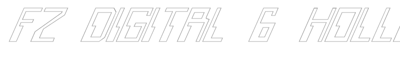 FZ DIGITAL 6 HOLLOW ITALIC