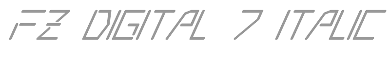 FZ DIGITAL 7 ITALIC
