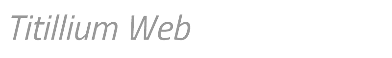 Titillium Web