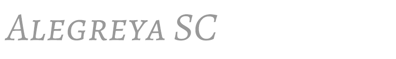 Alegreya SC