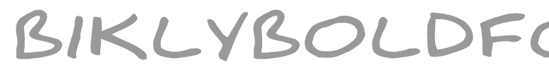 BiklyBoldFont Wide