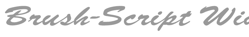Brush-Script Wide