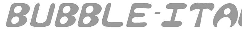 Bubble-Italic