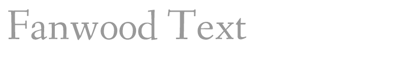 Fanwood Text