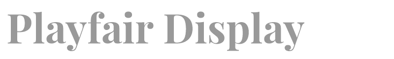 Playfair Display