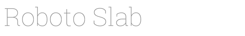 Roboto Slab