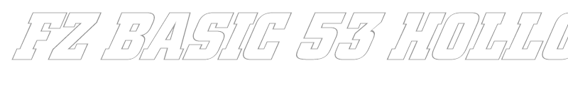 FZ BASIC 53 HOLLOW ITALIC