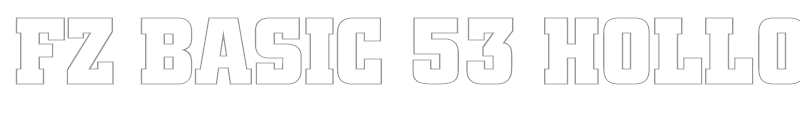 FZ BASIC 53 HOLLOW