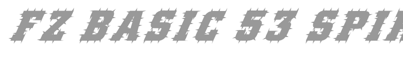 FZ BASIC 53 SPIKED ITALIC