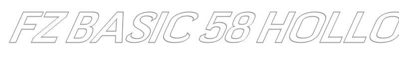 FZ BASIC 58 HOLLOW ITALIC