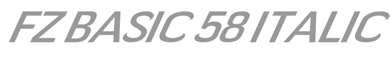 FZ BASIC 58 ITALIC