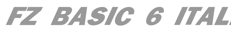 FZ BASIC 6 ITALIC