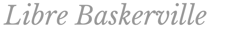 Libre Baskerville