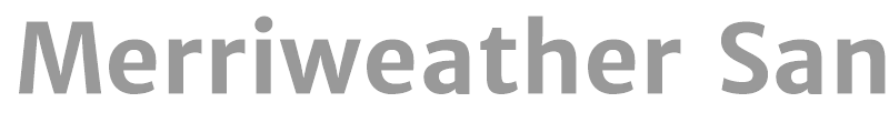 Merriweather Sans