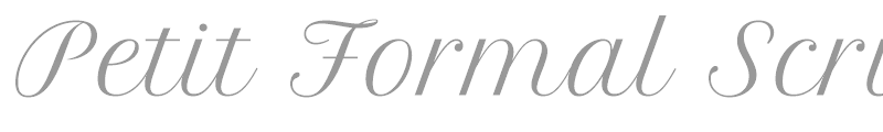 Petit Formal Script