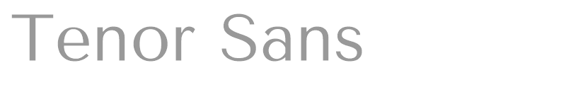 Tenor Sans