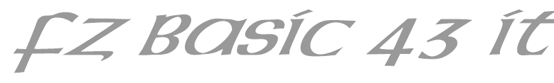 FZ BASIC 43 ITALIC
