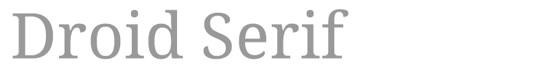 Droid Serif