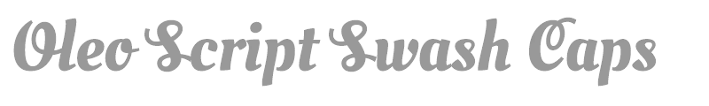 Oleo Script Swash Caps