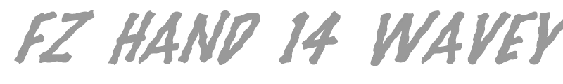 FZ HAND 14 WAVEY ITALIC