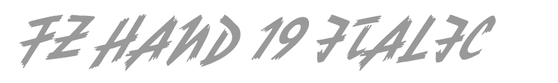 FZ HAND 19 ITALIC