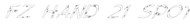 FZ HAND 21 SPOTTED ITALIC