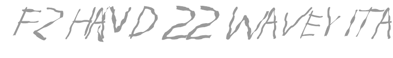 FZ HAND 22 WAVEY ITALIC
