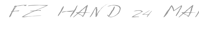 FZ HAND 24 MANGLED ITALIC