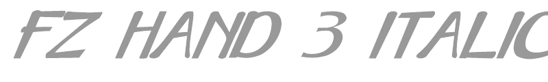 FZ HAND 3 ITALIC