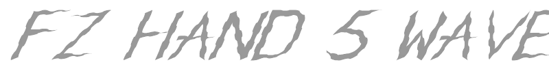 FZ HAND 5 WAVEY ITALIC