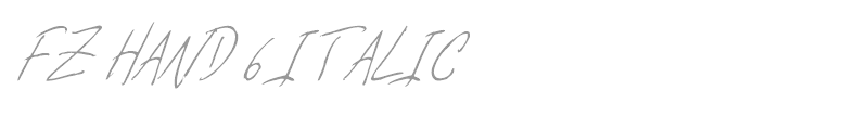FZ HAND 6 ITALIC