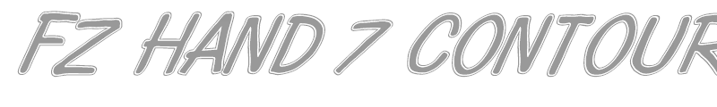 FZ HAND 7 CONTOUR ITALIC