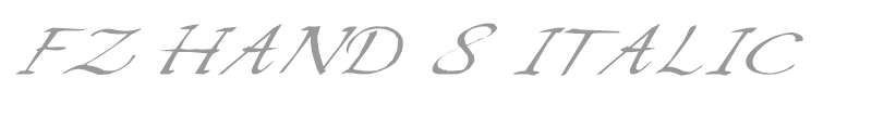 FZ HAND 8 ITALIC