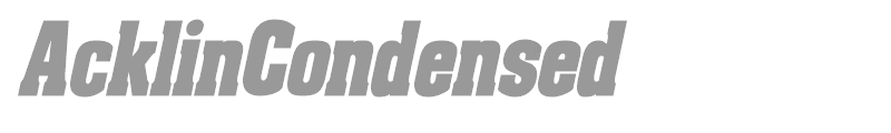AcklinCondensed