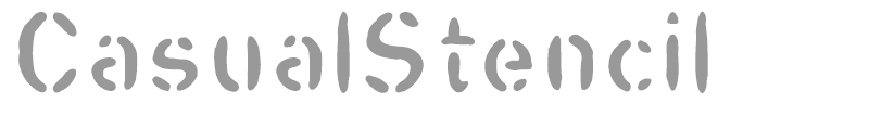 Casual Stencil