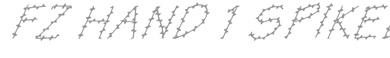FZ HAND 1 SPIKED ITALIC
