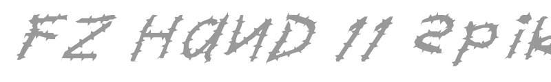 FZ HAND 11 SPIKED ITALIC