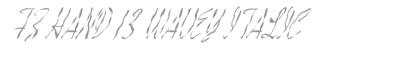 FZ HAND 13 WAVEY ITALIC