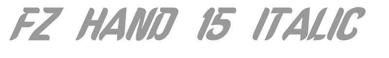 FZ HAND 15 ITALIC