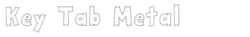 Key Tab Metal